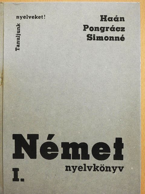 Dr. Haán György - Német nyelvkönyv I. [antikvár]