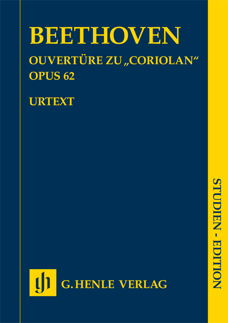 BEETHOVEN - OUVERTÜRE ZU "CORIOLAN" OP.62 URTEXT STUDIENPARTITUR