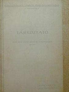 Tájékoztató a Fővárosi Tanács felújítási tevékenységéről (1961-1965) [antikvár]