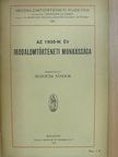 Az 1935-ik év irodalomtörténeti munkássága [antikvár]