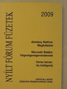 Almássy Bettina - Nyílt Fórum Füzetek 2009 [antikvár]