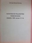 Dr. Birkás Márta - Kutatási és fejlesztési tanácskozás [antikvár]