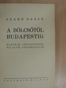 Szabó Dezső - A bölcsőtől Budapestig [antikvár]