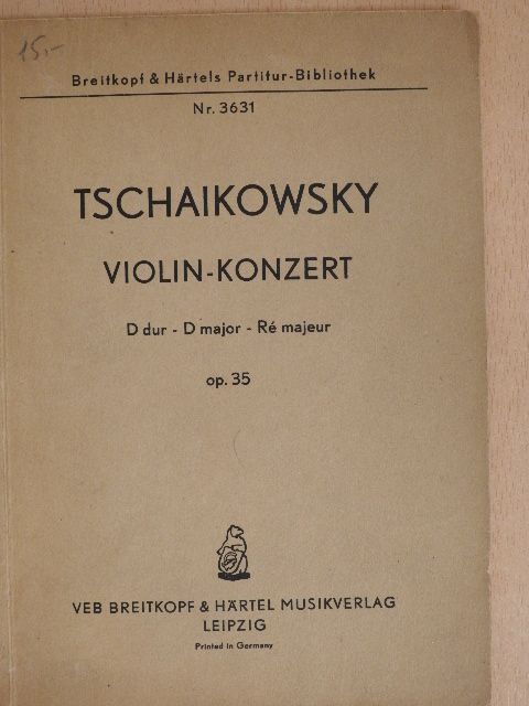 Csajkovszkij - Violin-Konzert [antikvár]