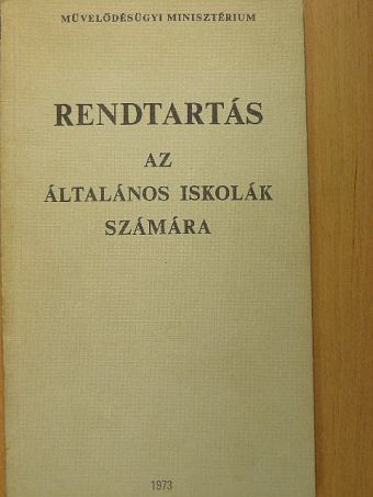 Rendtartás az általános iskolák számára [antikvár]