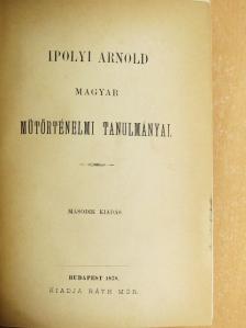 Ipolyi Arnold - Ipolyi Arnold magyar mütörténelmi tanulmányai [antikvár]