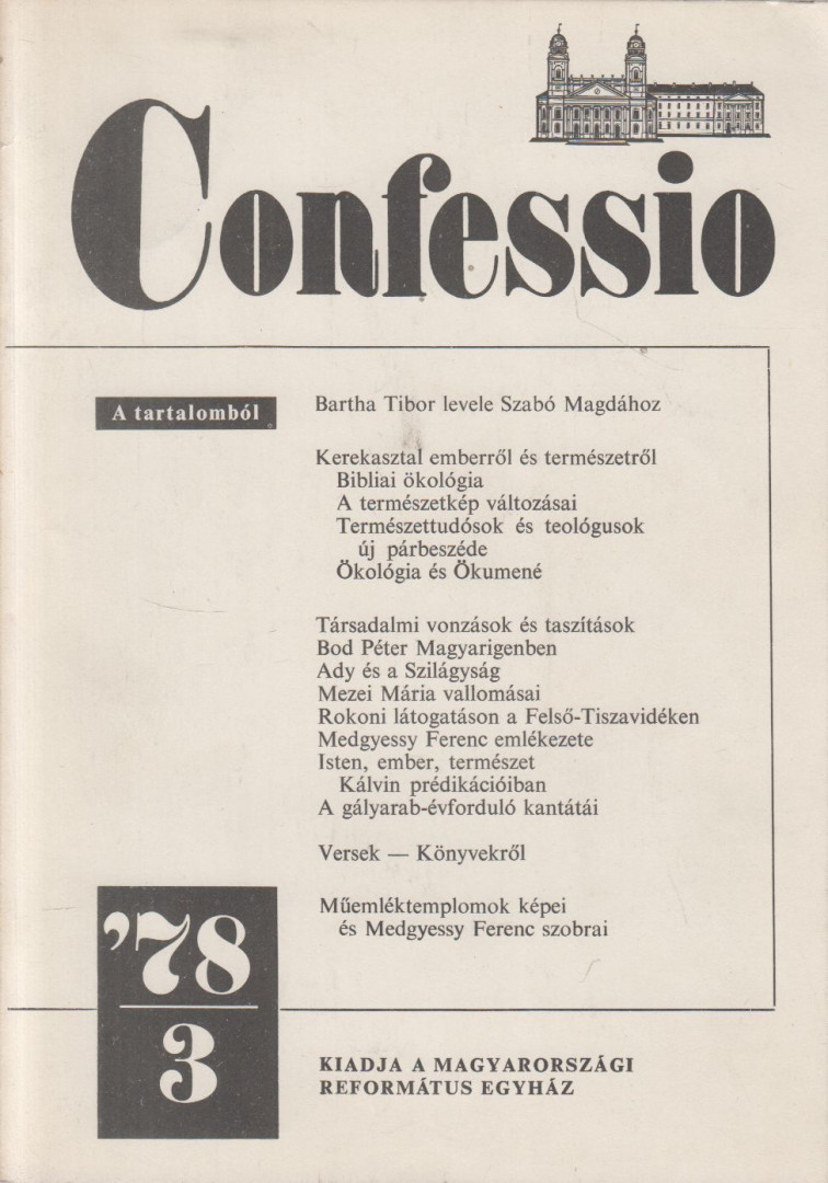 ZSEBŐK ZOLTÁN - Confessio 1978/3. [antikvár]