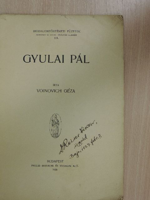 Voinovich Géza - Gyulai Pál [antikvár]