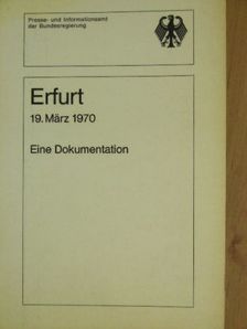 Erfurt 19. März 1970 [antikvár]