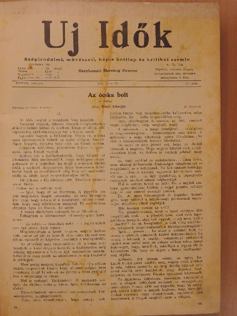 Csathó Kálmán - Uj Idők 1931. (nem teljes évfolyam) [antikvár]