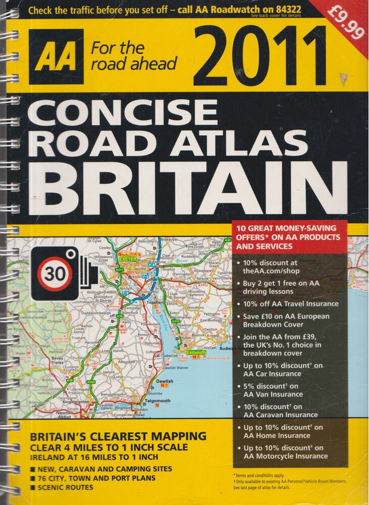 Concise Road Atlas Britain (2011) [antikvár]