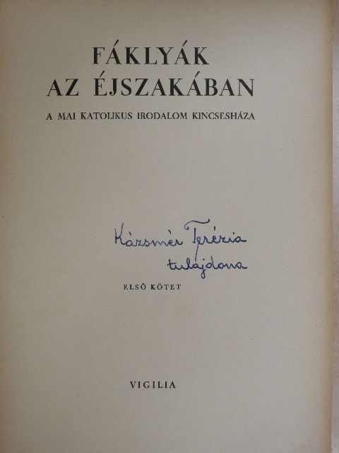 Balla Borisz - Fáklyák az éjszakában I. [antikvár]