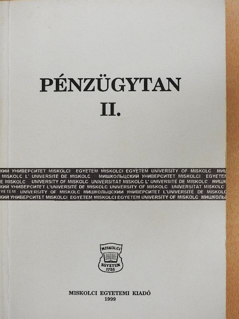 Dr. Andor László - Pénzügytan II. [antikvár]