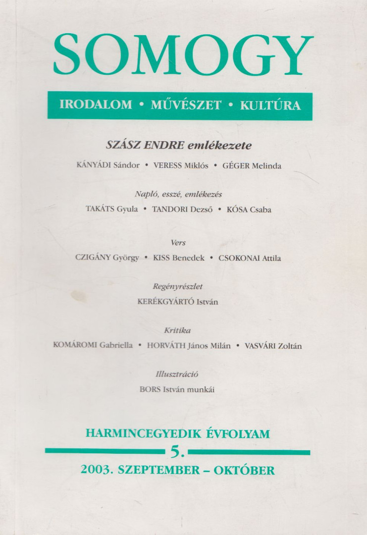 VARGA ISTVÁN - Somogy 2003. szeptember-október [antikvár]