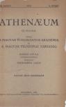 Prohászka Lajos - Athenaeum 1933. XIX. kötet 6. füzet [antikvár]