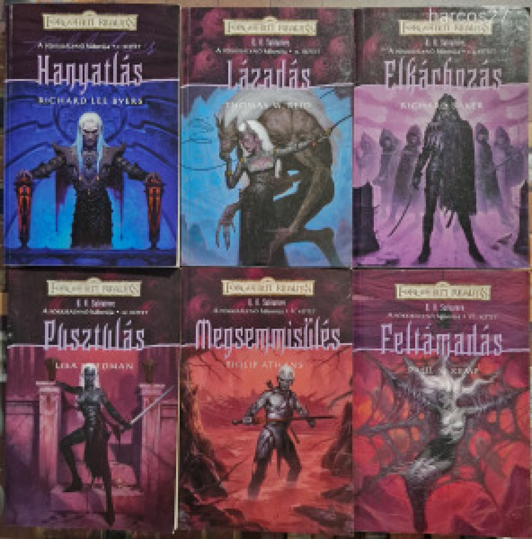 R.A. Salvatore - A pókkirálynő háborúja I-VI. [antikvár]