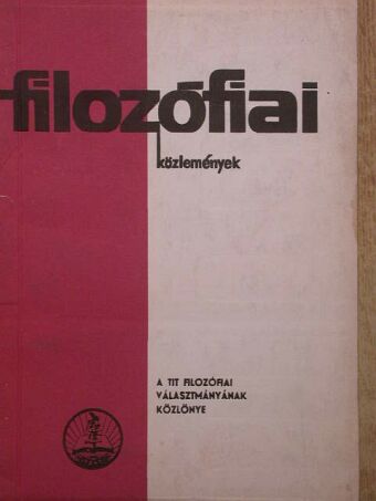 Bodnár István - Filozófiai közlemények 1971/1. [antikvár]