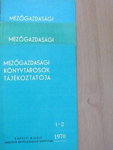 Gál Andorné - Mezőgazdasági könyvtárosok tájékoztatója 1970/1-4.  [antikvár]