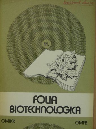 Gergely János - Folia Biotechnologica 11. [antikvár]