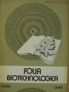 Gergely János - Folia Biotechnologica 11. [antikvár]