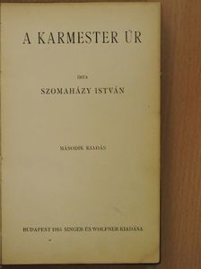 Szomaházy István - A karmester úr [antikvár]