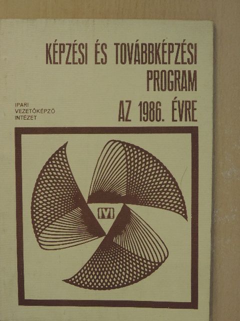 Képzési és továbbképzési program az 1986. évre [antikvár]