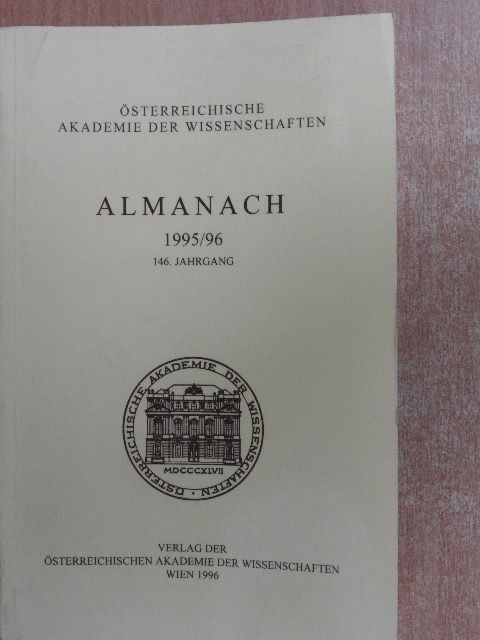 Österreichische Akademie der Wissenschaften Almanach 1995/96 [antikvár]