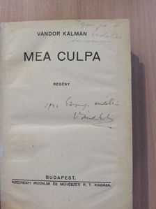 Vándor Kálmán - Mea Culpa (dedikált példány) [antikvár]