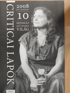 Balogh Géza - Criticai lapok 2008. október [antikvár]