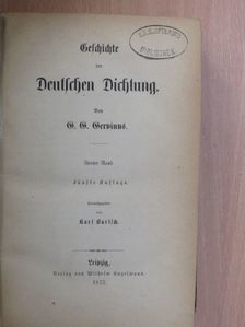 G. G. Gervinus - Geschichte der deutschen Dichtung IV. (gótbetűs) [antikvár]
