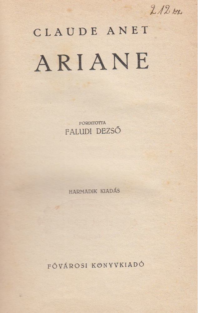 Ariane [antikvár]