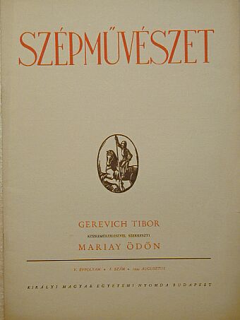 Genthon István - Szépművészet 1944. augusztus [antikvár]