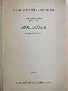 Dr. Kulcsár Kálmán - Szociológia [antikvár]