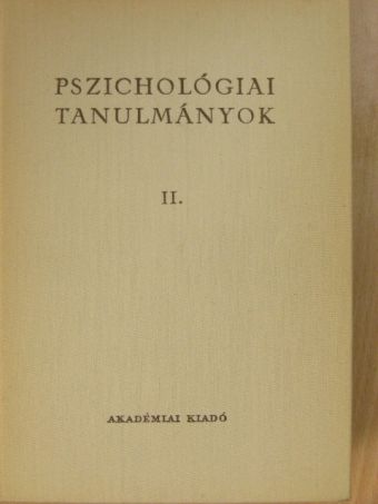 Ádám Péter - Pszichológiai tanulmányok II. [antikvár]
