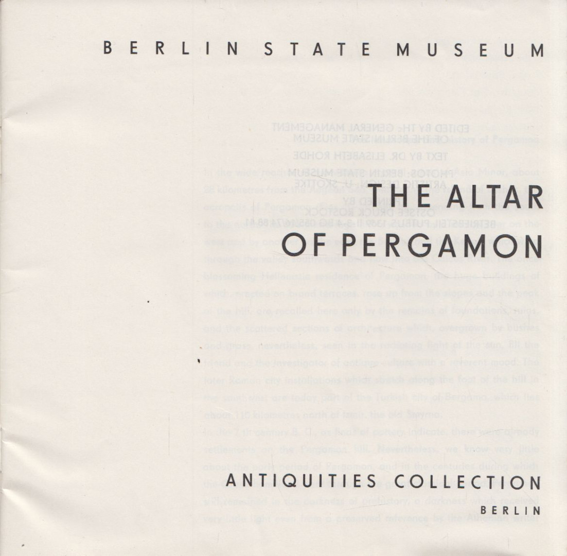 ELISABETH ROHDE - The Altar of Pergamon [antikvár]