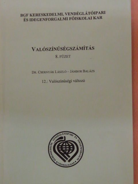 Valószínűségszámítás 8/12. [antikvár]