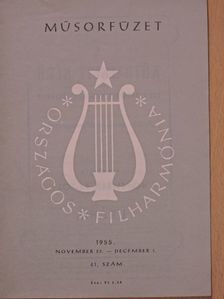 Országos Filharmónia Műsorfüzet 1955/41. [antikvár]