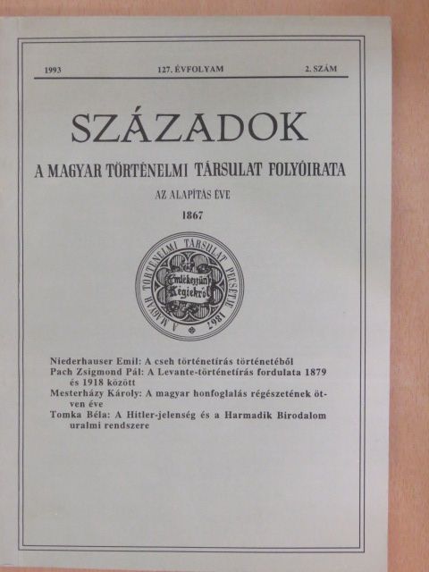 Agárdi Péter - Századok 1993/2. [antikvár]