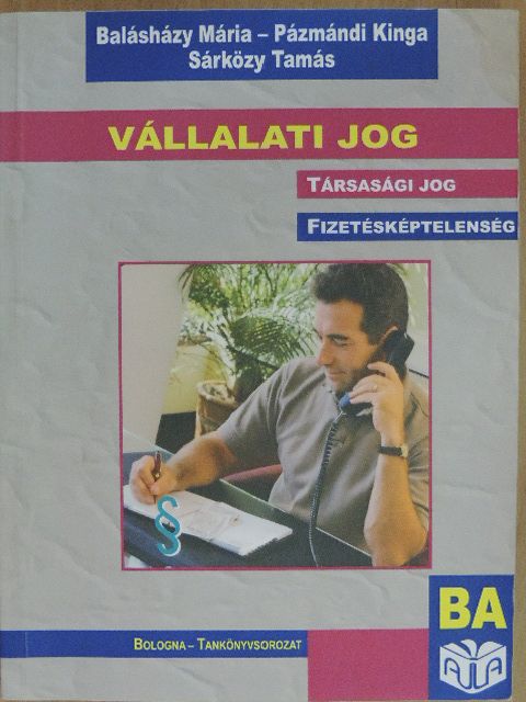 Balásházy Mária - Vállalati jog [antikvár]