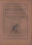 Giovanni Boccaccio - Trattatello in laude di Dante azaz Dante dicsérete [antikvár]