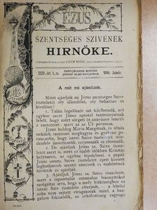 Bányik Ignácz - Jézus Szentséges Szivének Hirnöke 1890. január-deczember/Mária-Kert 1890. január-deczember [antikvár]