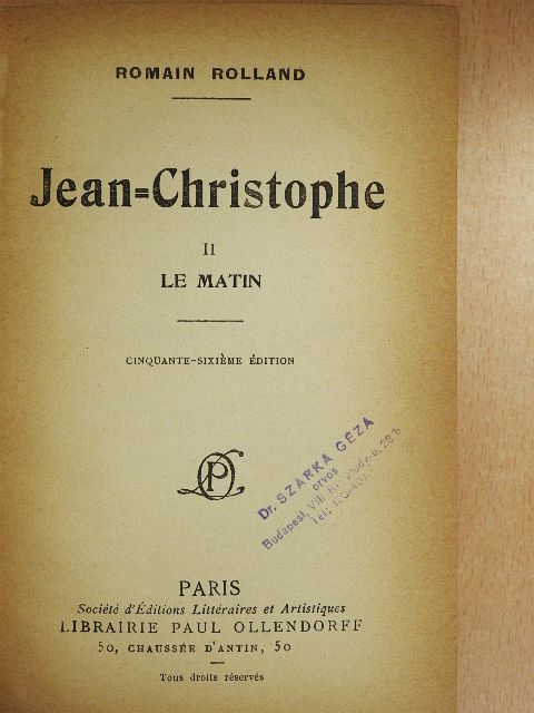Romain Rolland - Jean-Christophe II. [antikvár]