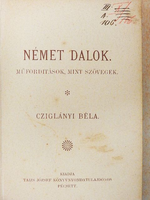 Andersen - Német dalok [antikvár]