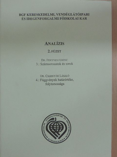 Dr. Csernyák László - Analízis 2/3-4. [antikvár]