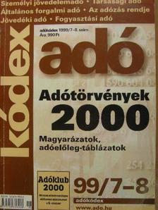 Balogh Győzőné - Adókódex 1999/7-8. [antikvár]
