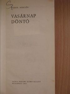 Vidor Miklós - Vasárnap döntő [antikvár]