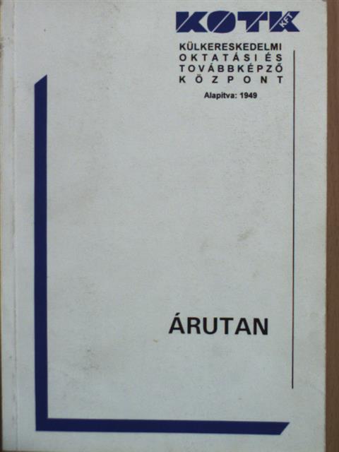 Árutan [antikvár]