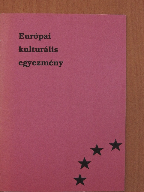 Európai kulturális egyezmény [antikvár]