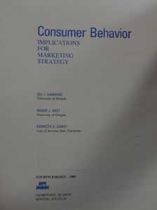 Del I. Hawkins - Consumer Behavior [antikvár]