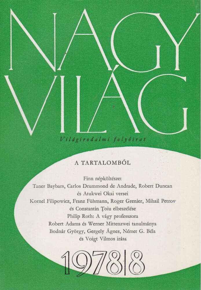 KÉRY LÁSZLÓ - Nagyvilág 1978/8 [antikvár]
